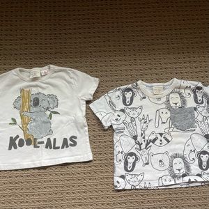 Lot of (2) Zara Kids T-Shirts | 3/6 Months